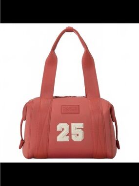 Dagne Dover Landon Neoprene Carryall Bag Limited Edition - Rhubarb Red medium